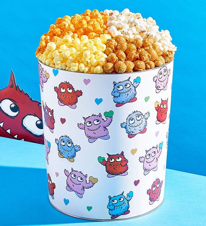 Monster Hugs Popcorn Tins